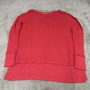 Free People Sweater Red Oversized Women’s Size Medium